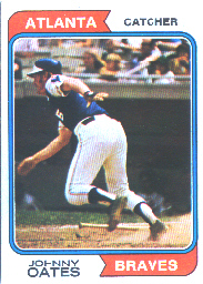 1974 Topps Baseball Cards      183     Johnny Oates